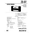 SONY ZS-D7 Owners Manual