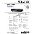 SONY MDS-JE510 Owners Manual