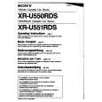SONY XR-U551RDS Owners Manual